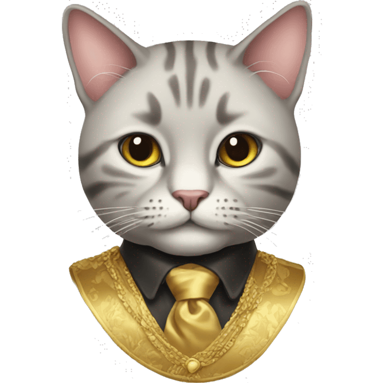 Rich cat emoji