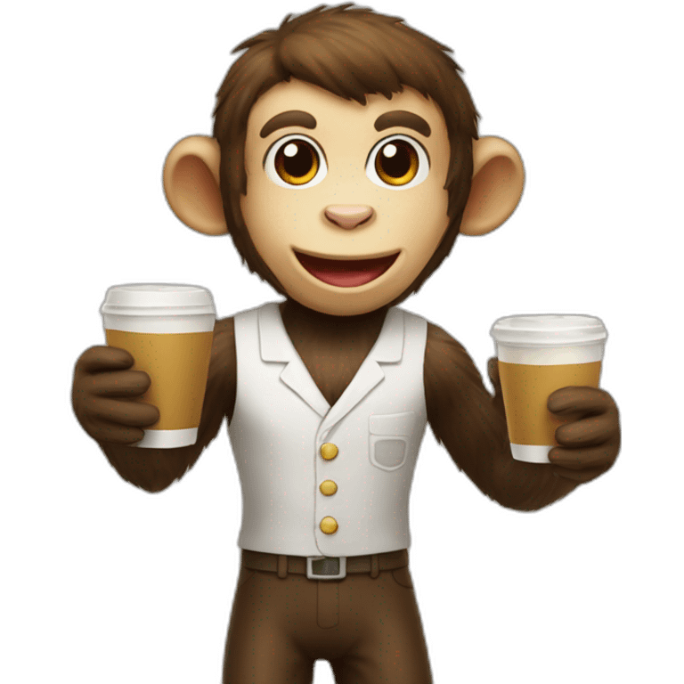 monkey barista emoji