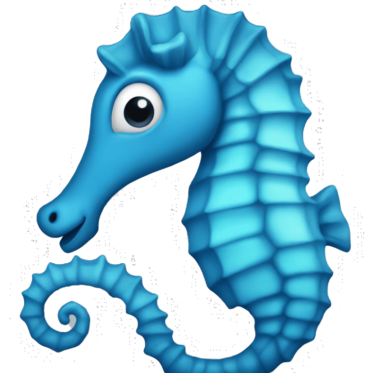 Blue seahorse emoji