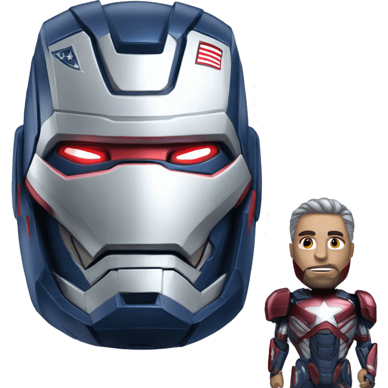 War machine with the iron patriot  emoji