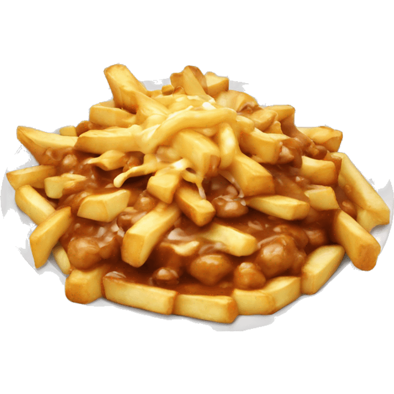 Poutine qui mange une poutine emoji