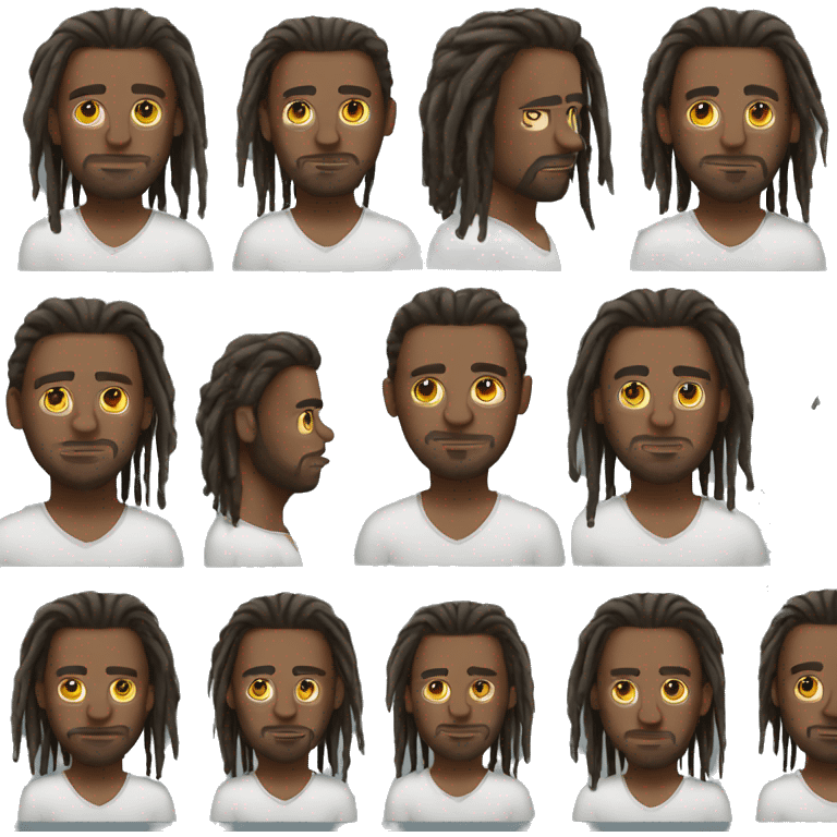 Guy with dreads emoji