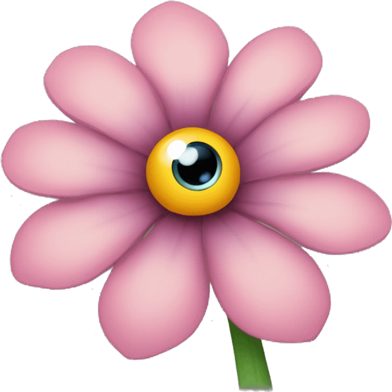 Flower with beautiful eyes  emoji