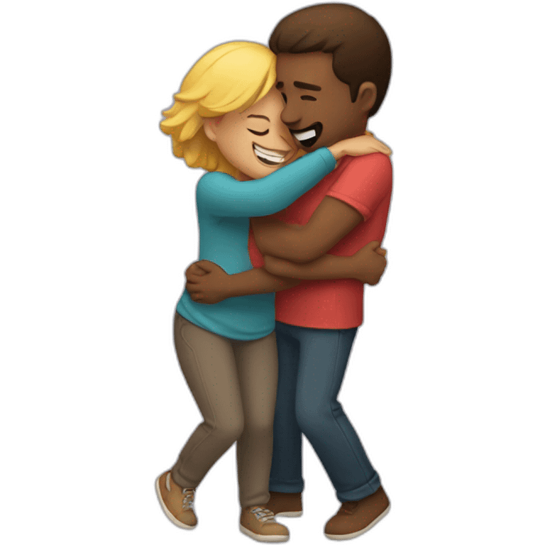 Hug relationship emoji