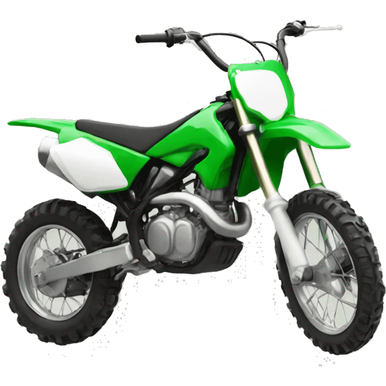 Dirt bike green emoji