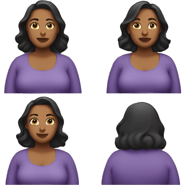 Plus-sized woman emoji