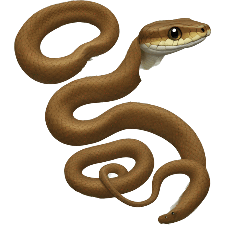 Puerto Rican Garden small brown Snake  emoji