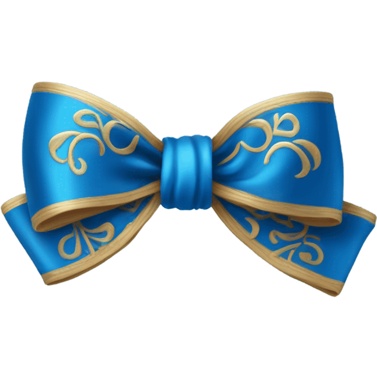 blue bow emoji