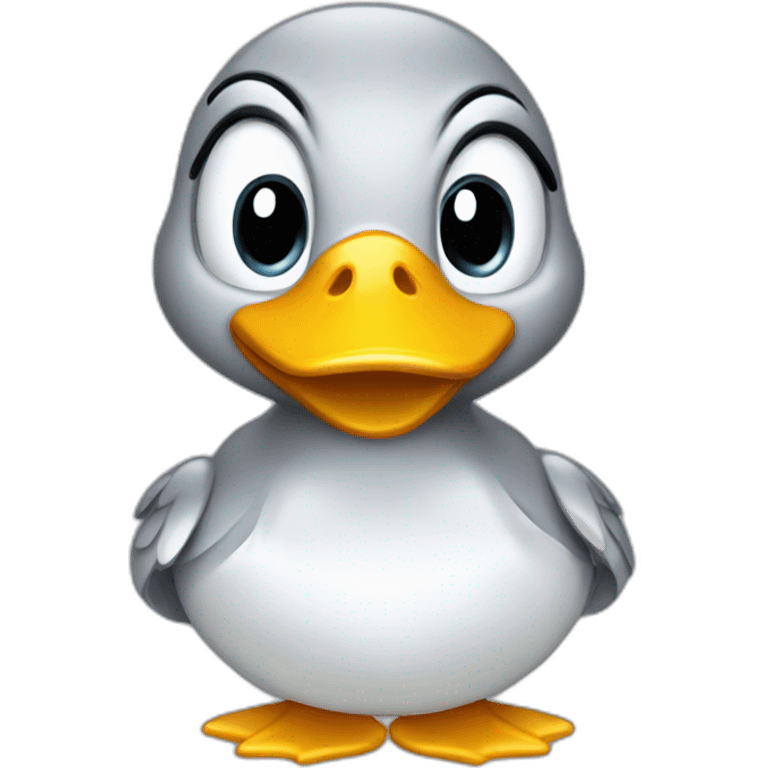 silver debugging duck emoji