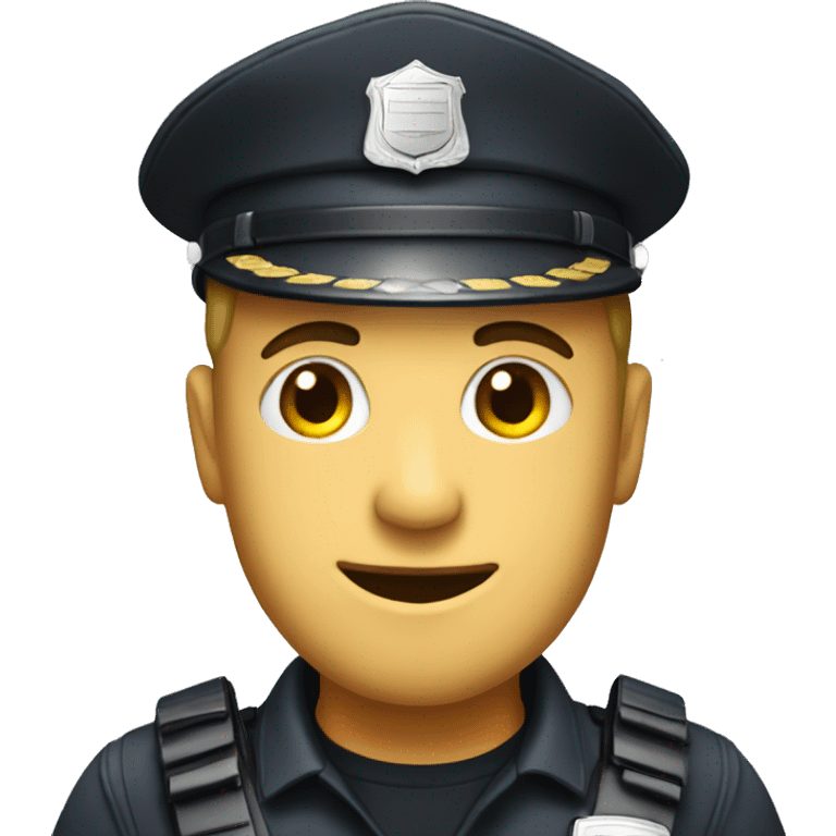 Security officer with a thrump hat emoji