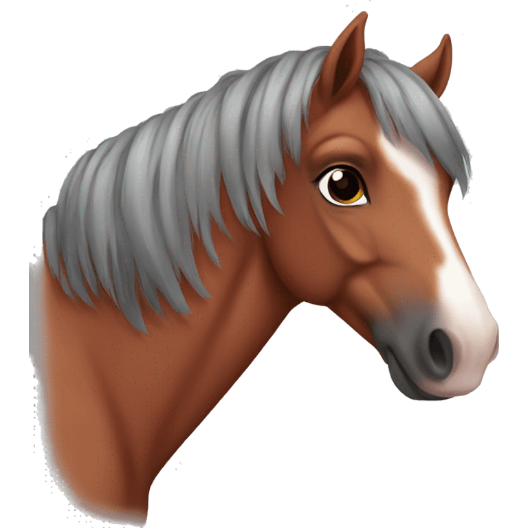 Red roan pony emoji