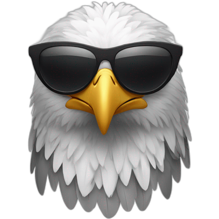 Eagle with sunglasses emoji