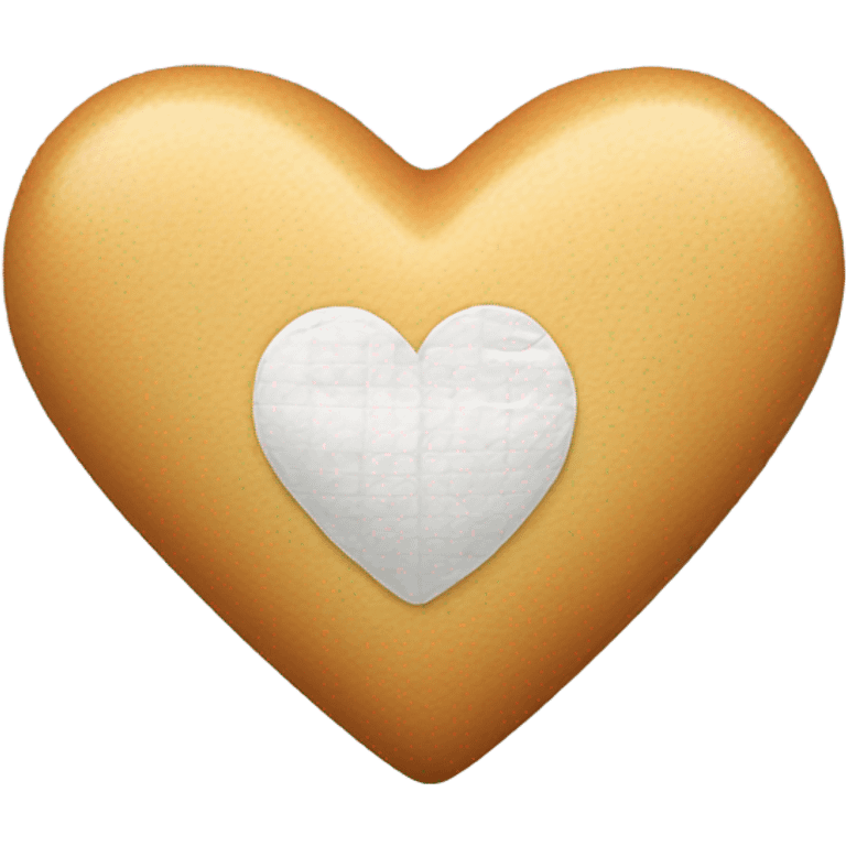 Heart with bandaid on it  emoji