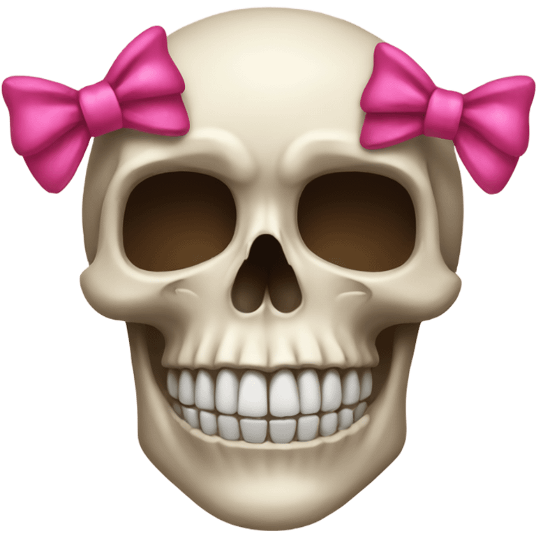 Skull with bows emoji