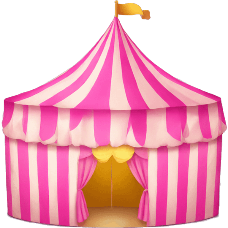 pink carnival tent emoji