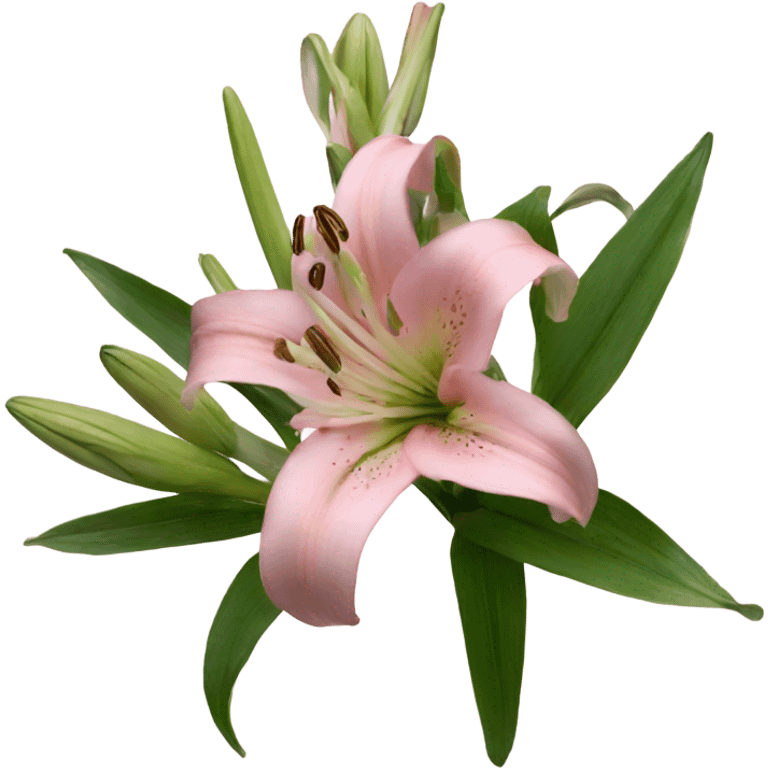 light pink lilium emoji