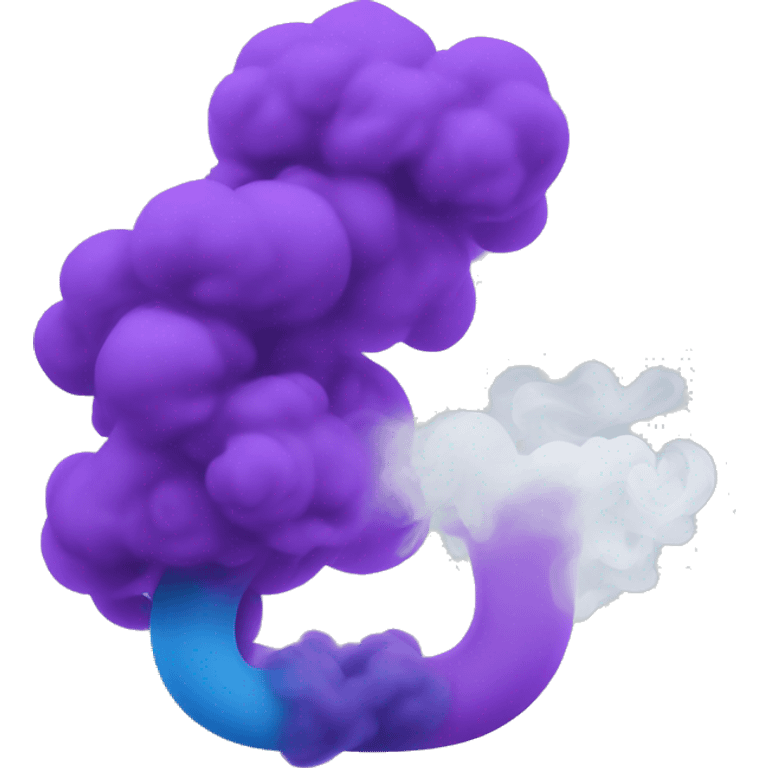 blue and purple smoke emoji