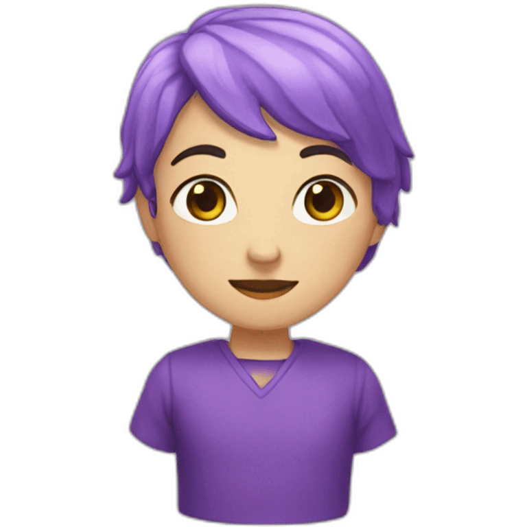 Cœur violet emoji