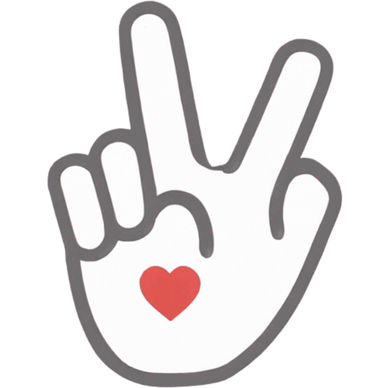 index and thumb creating finger heart korean emoji