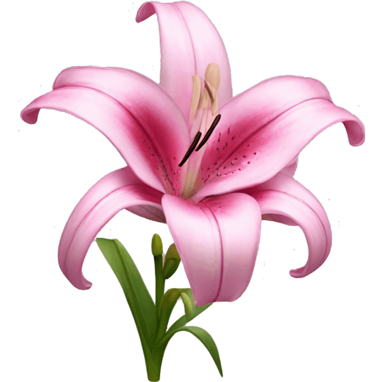 pink lilium emoji