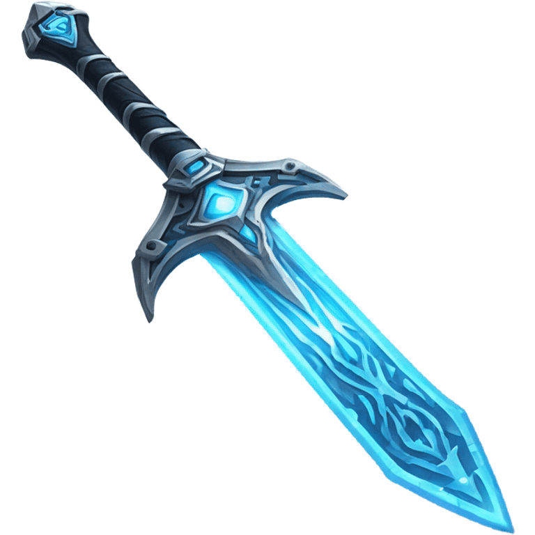 sci-fi sword-with-blue-ray-blade emoji