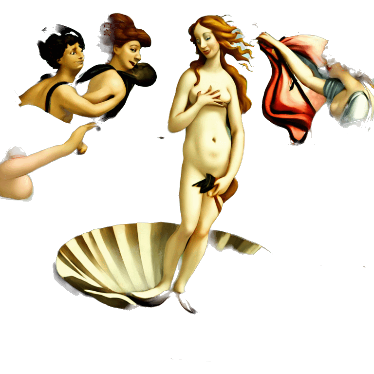 birth of venus botticelli emoji