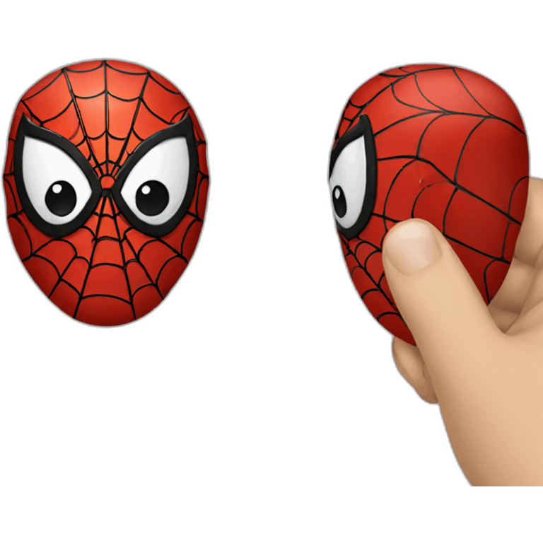 Spiderman-mange-saucisson emoji