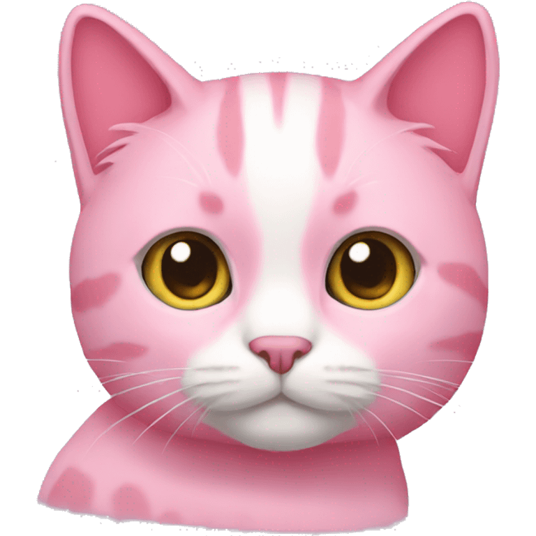 Pink Ar cat emoji