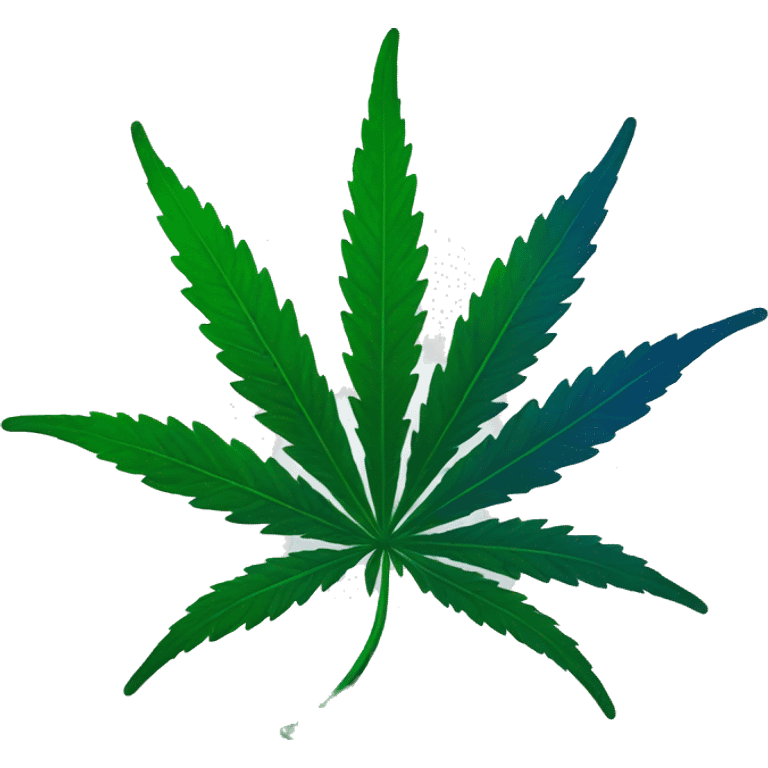 Marihuana azul emoji