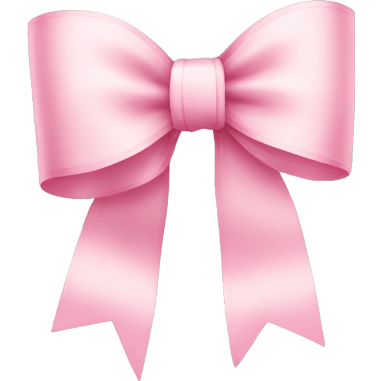 light pink ribbon bow emoji