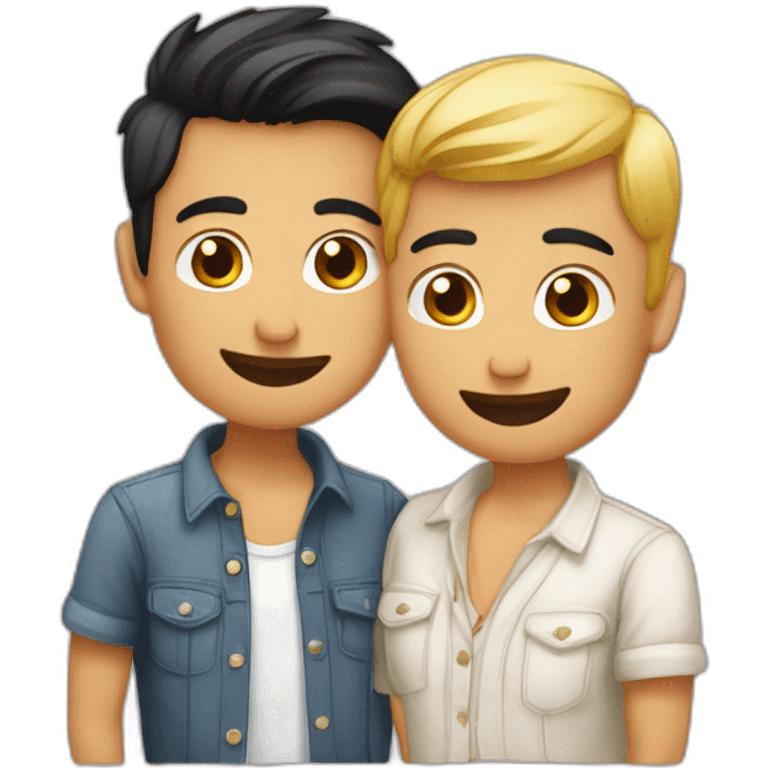 Gay couple german indonesien emoji