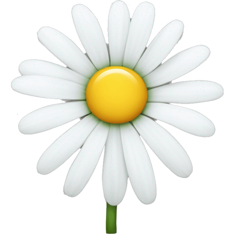 One white daisy flower emoji