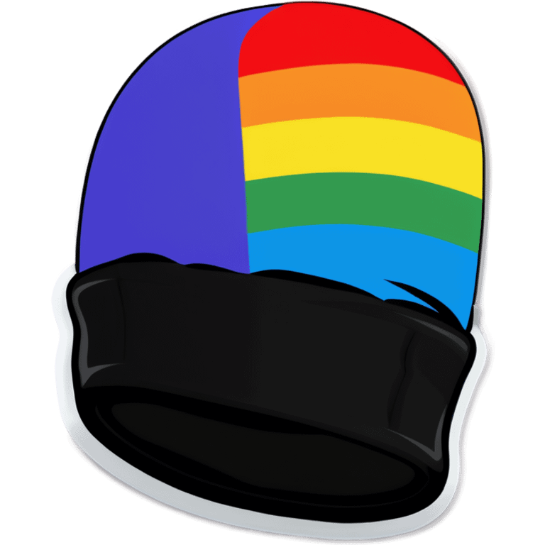 Pride flag beanie emoji