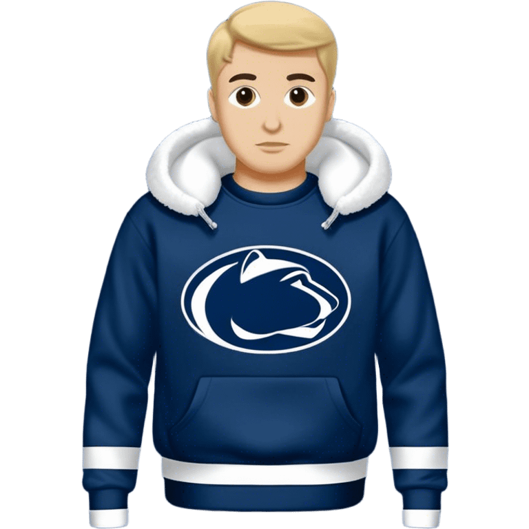 vintage navy blue penn state sweatshirt emoji