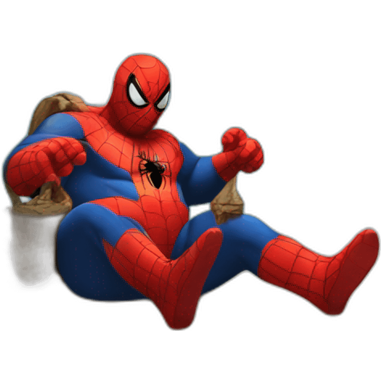 Fat-spiderman-on-an-island emoji