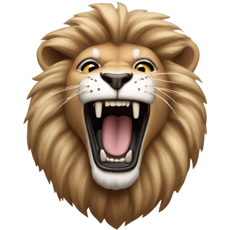 Detroit lion roaring emoji