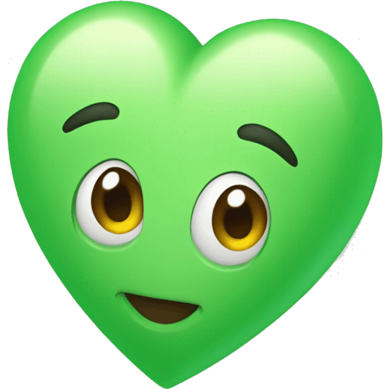 Corazón verde turquesa  emoji