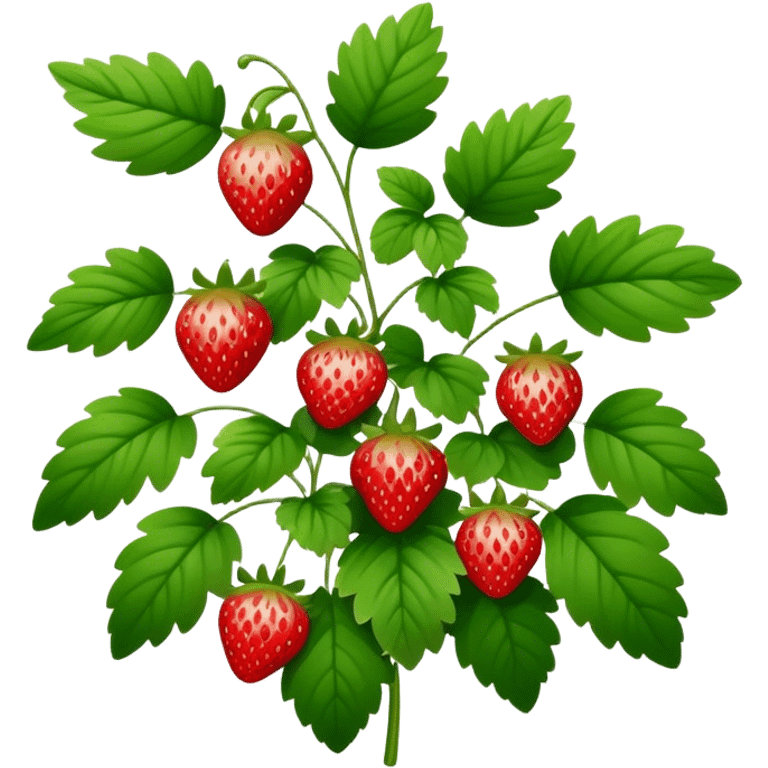 strawberry bush in forest emoji