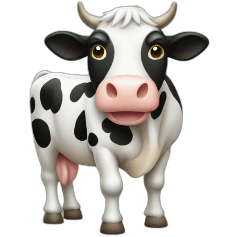 vache avec des tâches vertes sur tout le corps emoji