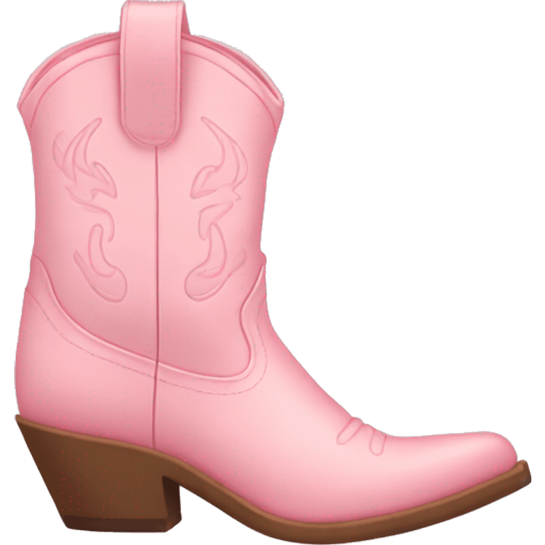 pastel pink cowgirl boots emoji