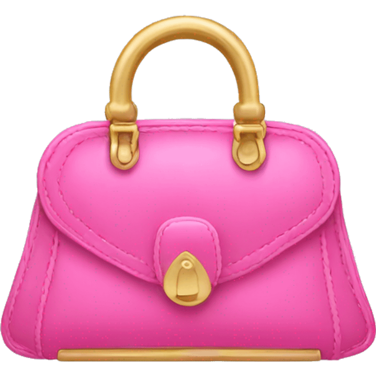 Pink and gold purse  emoji