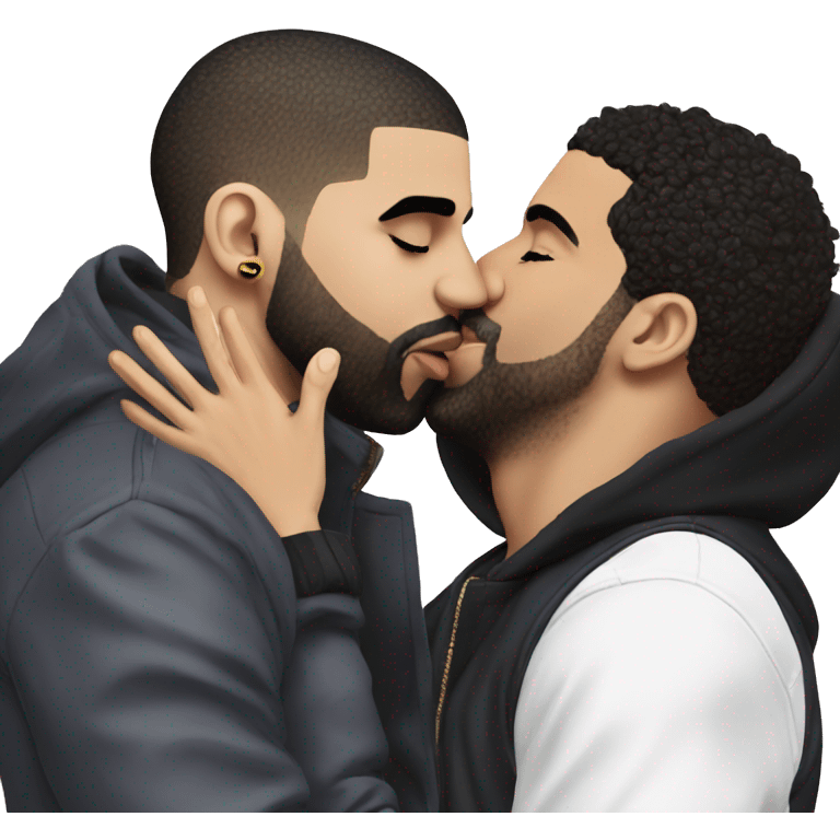 drake kissing drake kissing drake kissing drake emoji