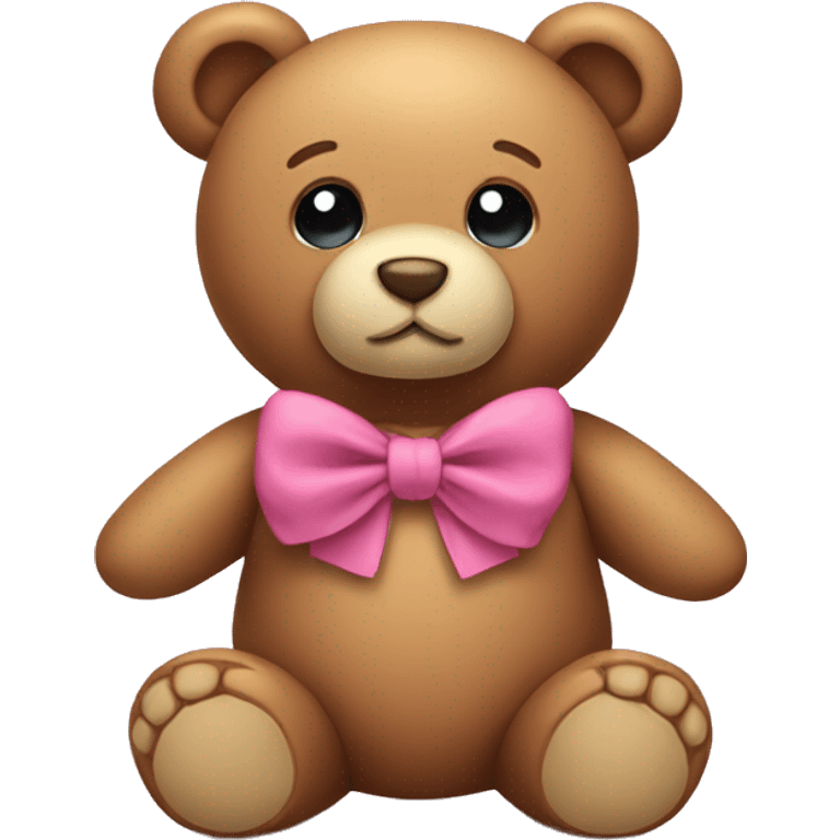 Teddy with bow emoji