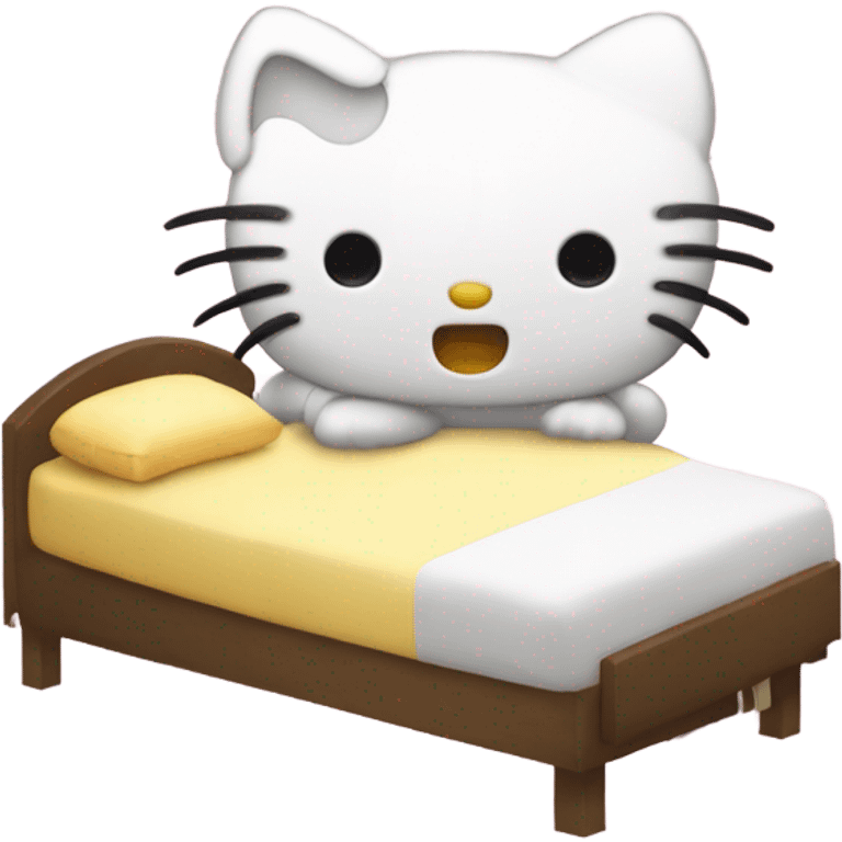 Hello Kitty Honig to sleep scared  emoji