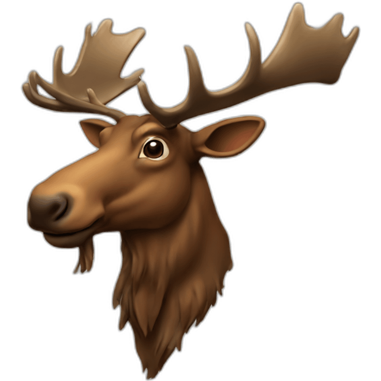 scholarly moose emoji