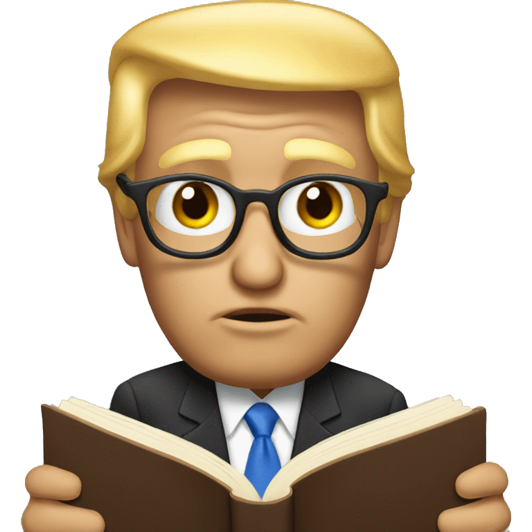 Donald trump read book emoji