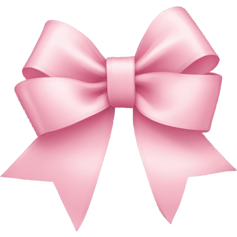 light pink ribbon bow emoji