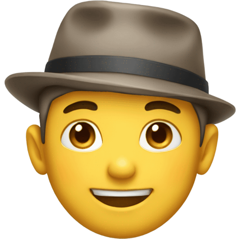 smiling boy in hat emoji