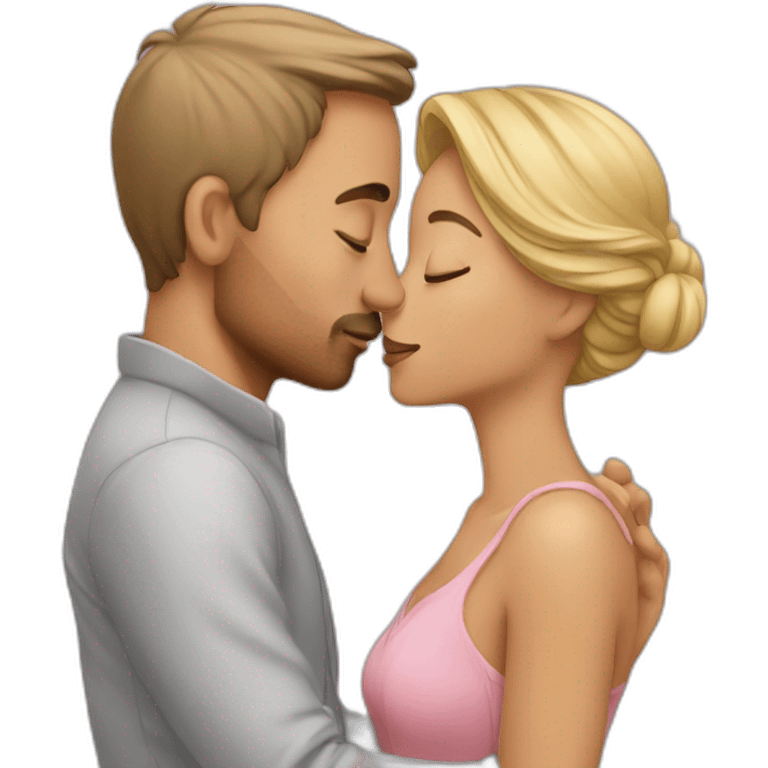 Couple kiss emoji