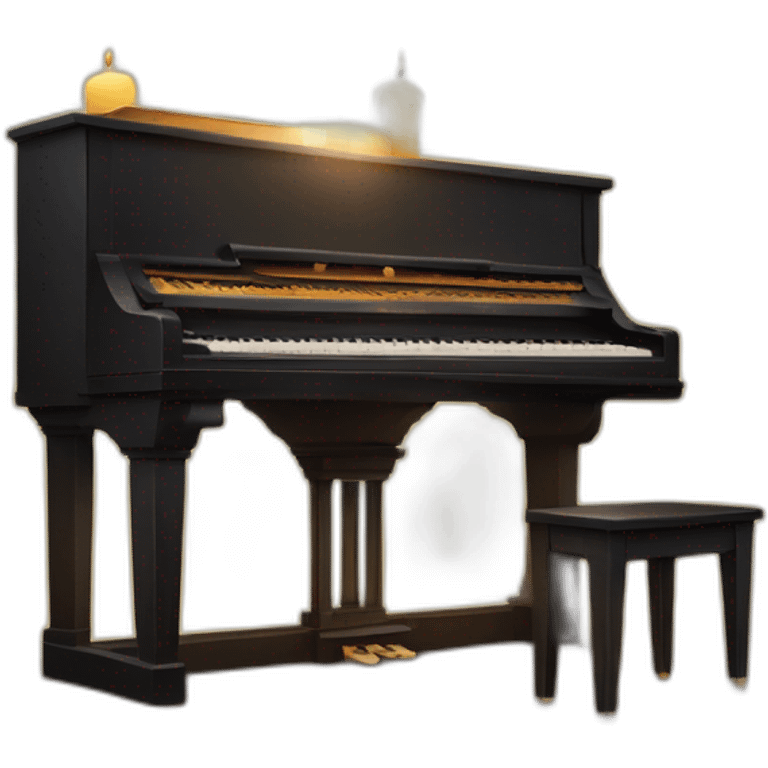 Candlelight piano concert on an old church emoji